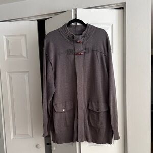 Society of one  Men Brown Toggle Cardigan Sweater  size2 xl